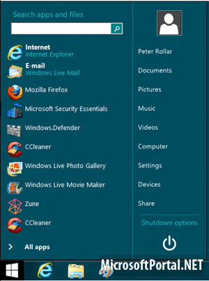 В Windows 8 Release Preview есть возможность вернуть классический «Start»