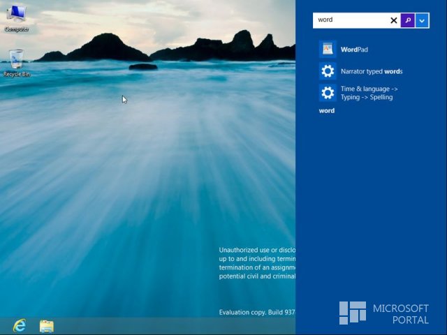 Поиск в Windows 8.1 стал удобнее