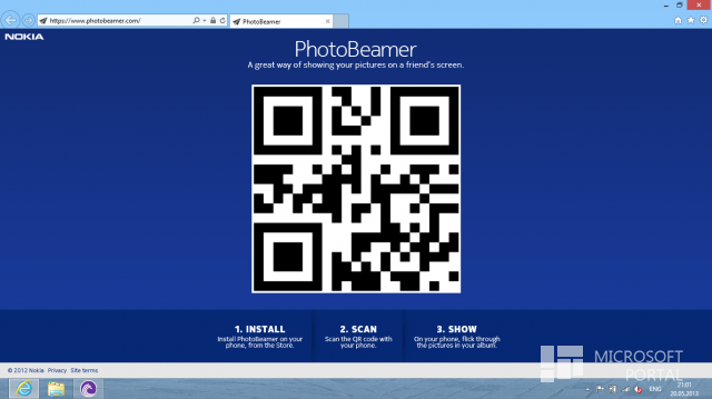 Показываем изображения с помощью приложения PhotoBeamer на Lumia
