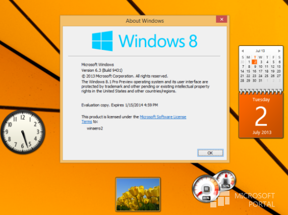 Привычные гаджеты теперь и на Windows 8.1