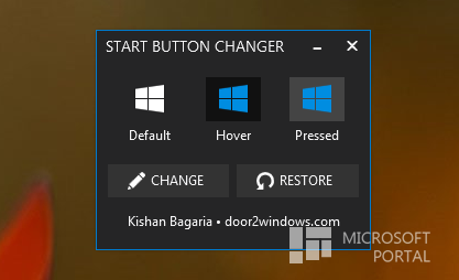 Windows 8.1 Start Button Change