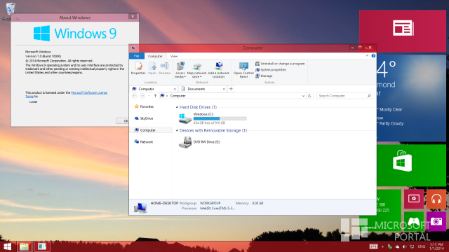 Новые концепты Windows 9