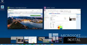 Демострация работы нескольких мониторов и новых жестов в Windows 10