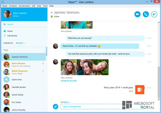 Microsoft выпустила новую версию Skype для десктопа