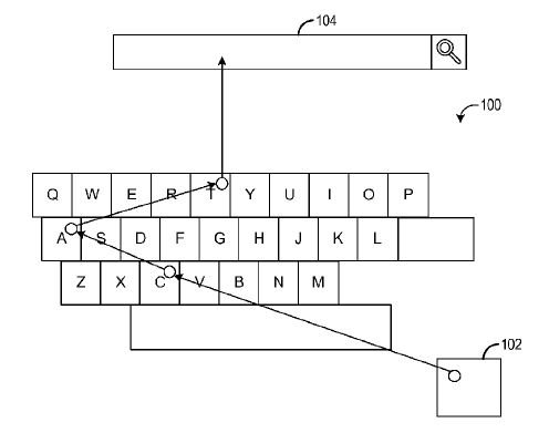 Microsoft патентует метод ввода текста движением глаз