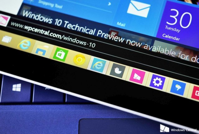 Пользователи Windows 10 Technical Preview получат одно обновление на следующей неделе
