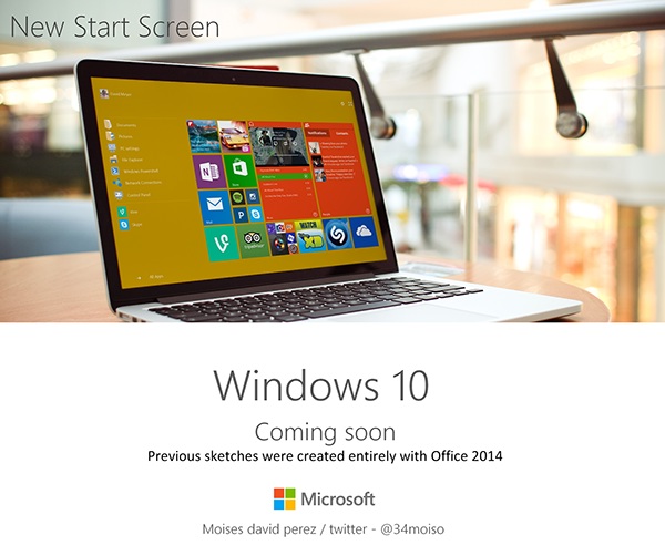 Ещё один привлекательный концепт Windows 10