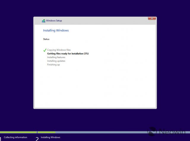Изображения обновлённого процесса установки сборки Windows 10 Build 9926