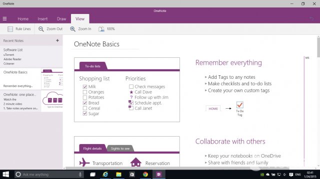 В Windows 10 Build 9926 обнаружено полностью обновлённое приложение OneNote