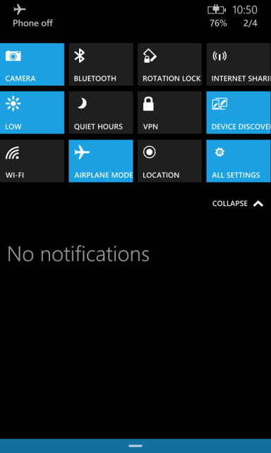Несколько изображений Windows 10 Technical Preview для смартфонов