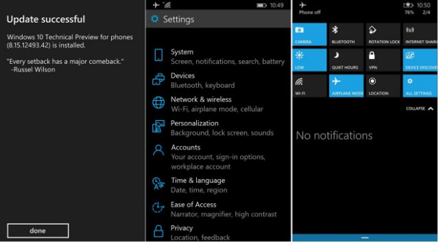 Windows 10 для смартфонов будет поддерживать Bluetooth-клавиатуру