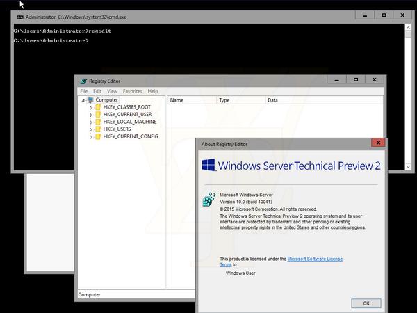 Скриншоты Windows Server 10 Technical Preview 2 Build 10041