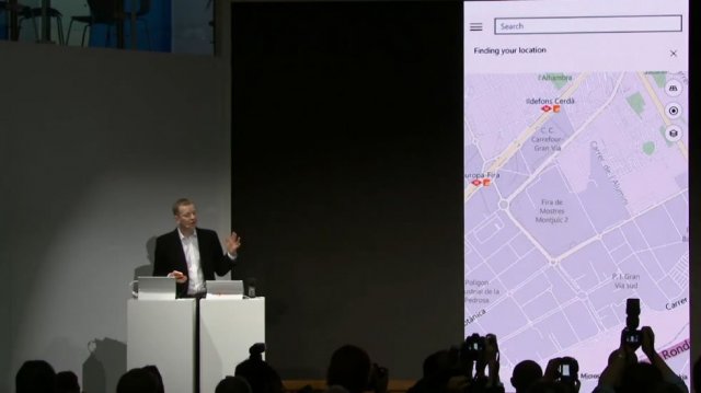 Microsoft показала новое приложение Bing Maps на MWC 2015