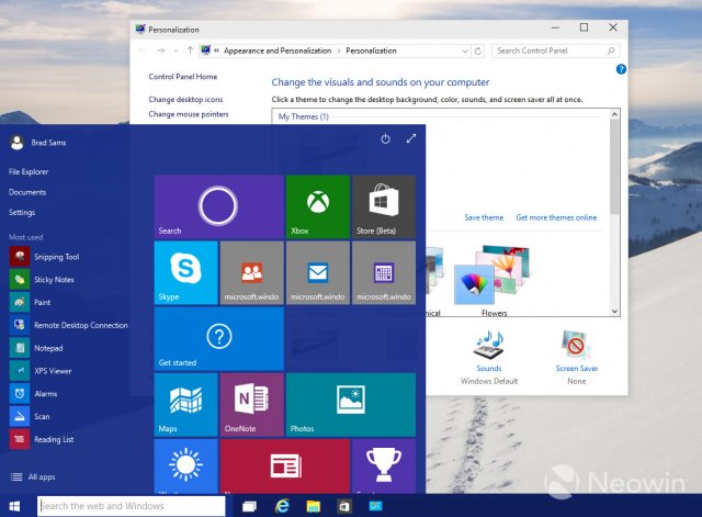 Изображения сборки Windows 10 Pro Technical Preview Build 10036