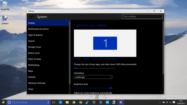 Скриншоты сборки Windows 10 Build 10056 с тёмной темой