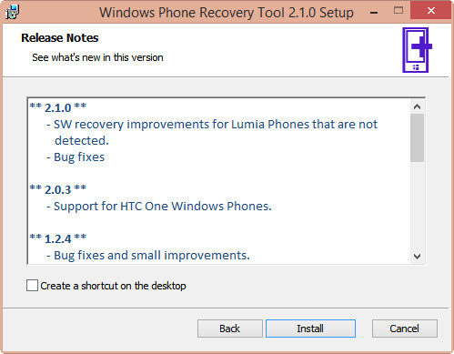 Утилита Windows Phone Recovery Tool получила обновление