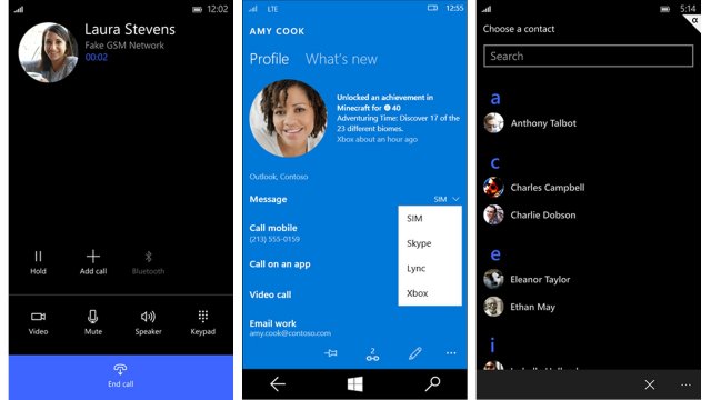 Windows 10 for Phones получила новую функциональность контактов и интеграцию с Xbox
