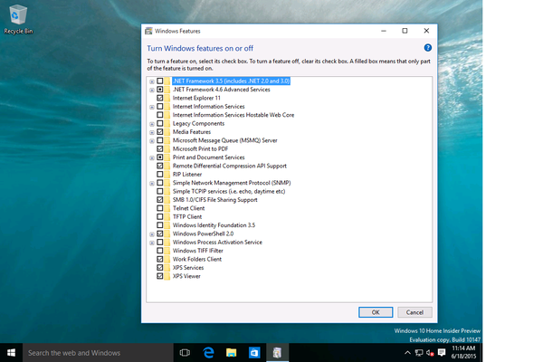 Первые скриншоты сборки Windows 10 Build 10147