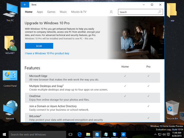 Скриншоты Windows 10 Build 10154 + обои