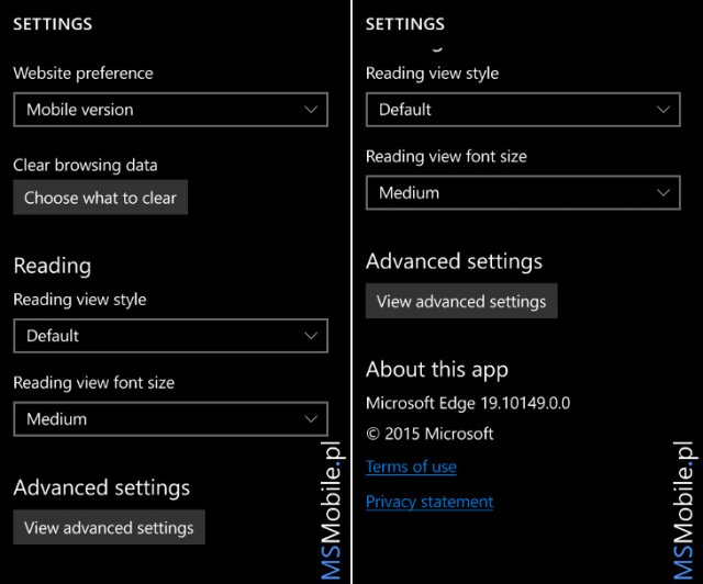 Скриншоты и список нововведений сборки Windows 10 Mobile Build 10149