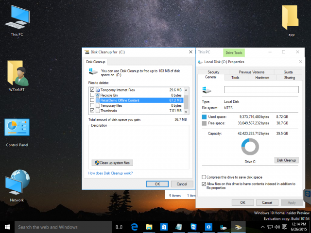 Рассмотрим сборку Windows 10 Build 10154 на ещё большем количестве её скриншотов