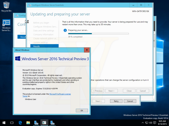 Ещё больше скриншотов Windows Server 2016 TP3 и сама сборка