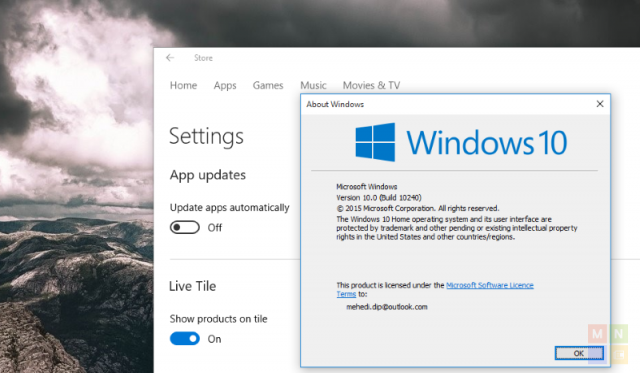 Пользователи Windows 10 Home теперь могут отказаться от автоматического обновления приложений в Windows Store