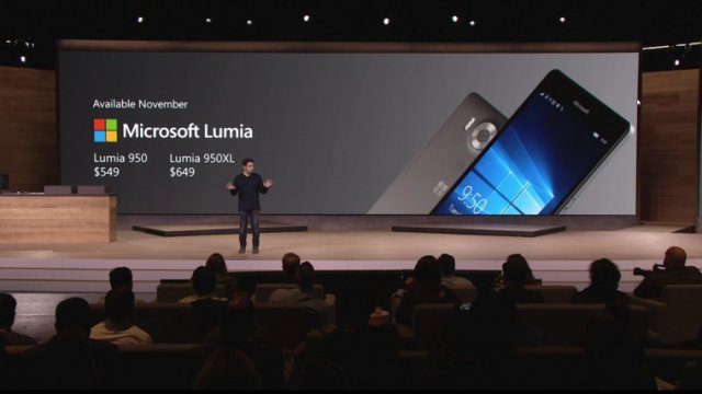 Microsoft представила Lumia 950 и 950 XL