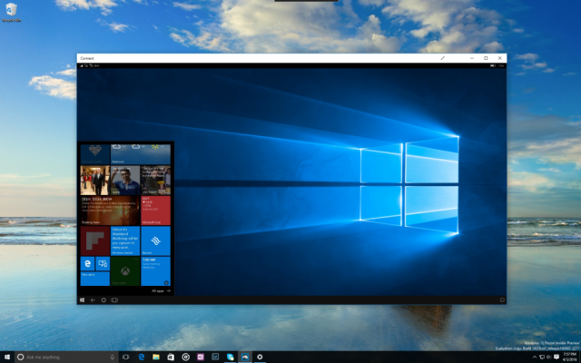 Пресс-релиз сборки Windows 10 Insider Preview Build 14316