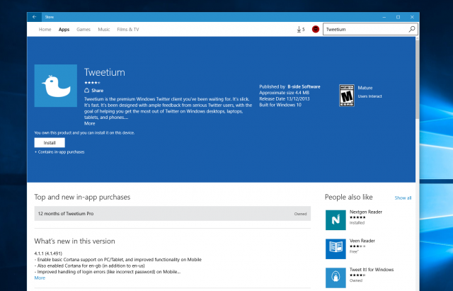 Microsoft работает над новым дизайном Windows Store