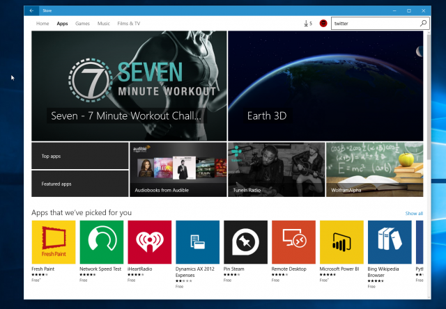 Microsoft работает над новым дизайном Windows Store