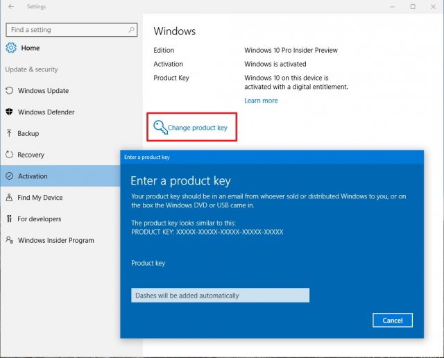 Несколько других нововведений сборки Windows 10 Build 14352