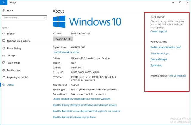 Все новые возможности сборки Windows 10 Build 14997