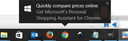 Microsoft показывает еще одно рекламное уведомление в Windows 10
