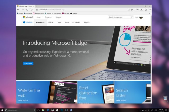 Microsoft Edge в Windows 10 Build 15019 получил поддержку WebRTC 1.0