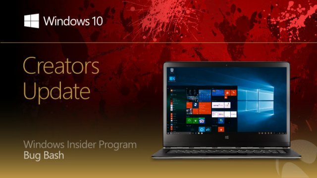 Microsoft запустила Windows Insider Creators Update February Bug Bash