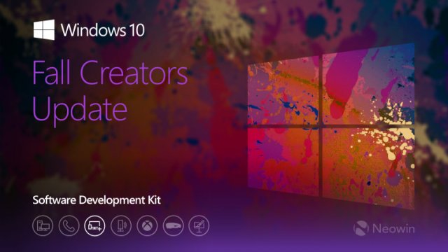 Windows 10 Fall Creators Update SDK полностью завершён