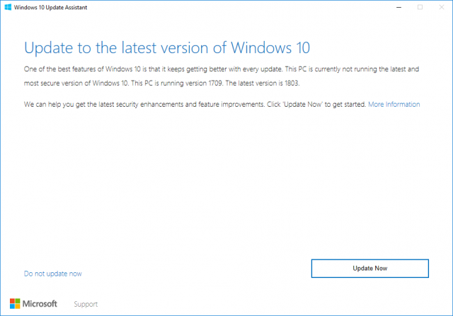 Помощник по переходу на Windows 10 может скоро вернуться