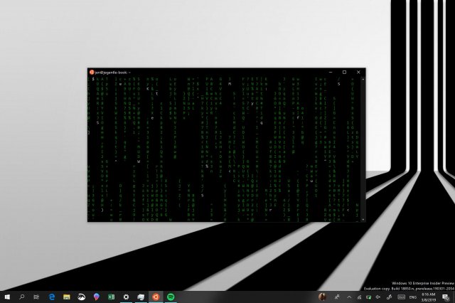 Сборка Windows 10 Build 18850 позволяет включить полный тёмный режим для командной строки