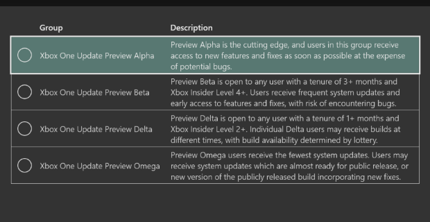 Microsoft выпустила сборку Xbox One 19H1 Build 18362.6039 для инсайдеров кольца Alpha