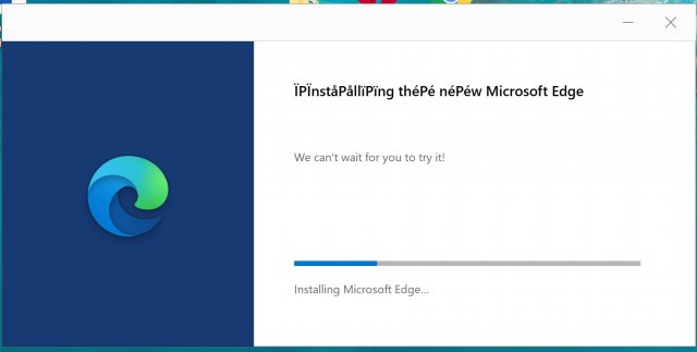 Microsoft исправит проблему в установщике Microsoft Edge