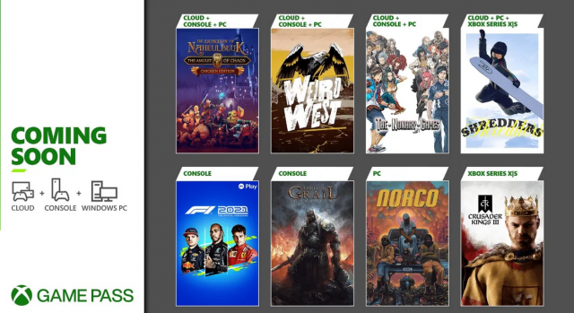 Скоро в Xbox Game Pass: F1 2021, Shredders, Weird West и другое