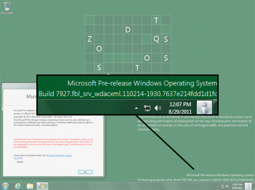 Windows 8 Milestone 2 Build 7927
