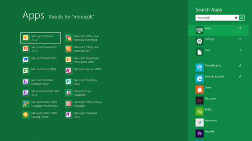 Windows 8 предложит новый поиск на базе Metro