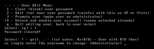 Сброс пароля на операционной системе Windows 7 без установочного диска