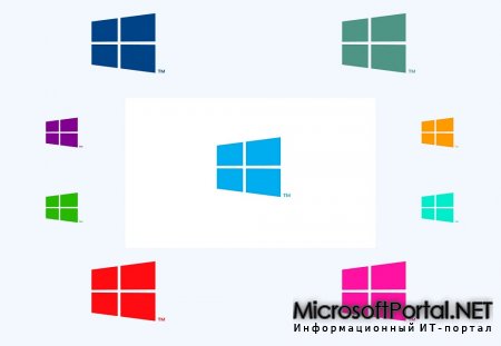 Обои с логотипом Windows 8
