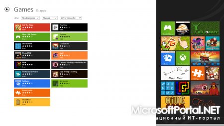 Игры, которые доступны в Windows 8 Consumer Preview