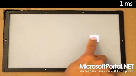 Microsoft готовит сенсорный экран с задержкой в 1 миллисекунду