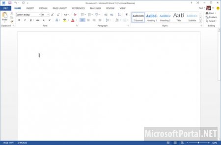 Новые скриншоты Microsoft Office 15