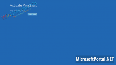 Новый скриншот активации Windows 8